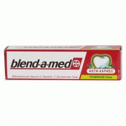 Зубная паста, Blend-a-med (Бленд-а-мед) 100 мл Анти-кариес Травяной сбор