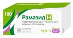 Рамазид H, таблетки 12.5 мг+5 мг 100 шт
